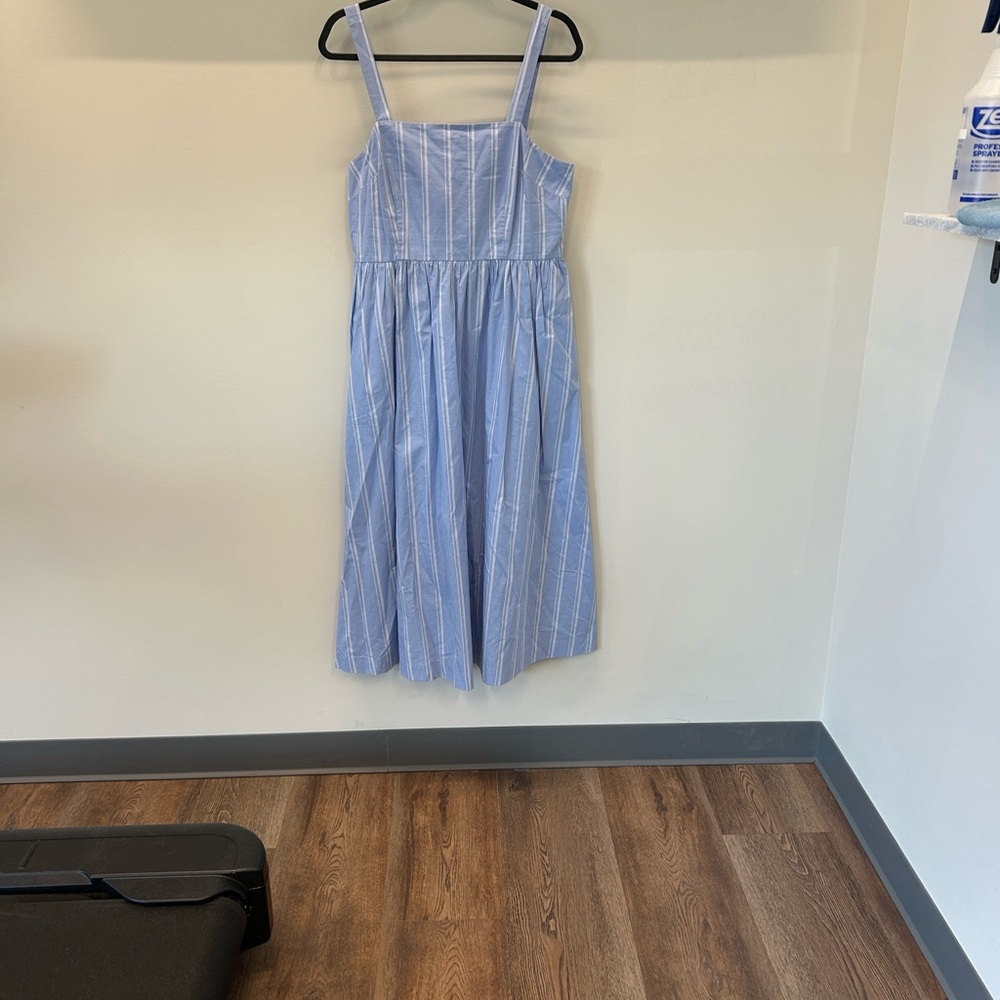 a new day Blue and White Striped Casual Dress